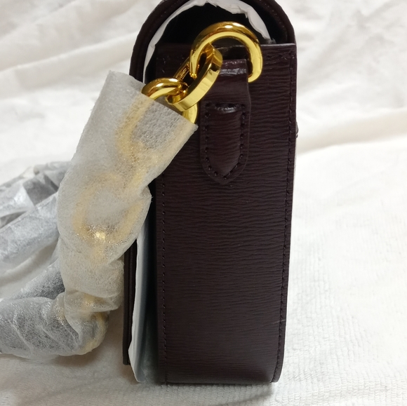 Ralph Lauren Burgundy Carmen Newberry Crossbody - Picture 3 of 6